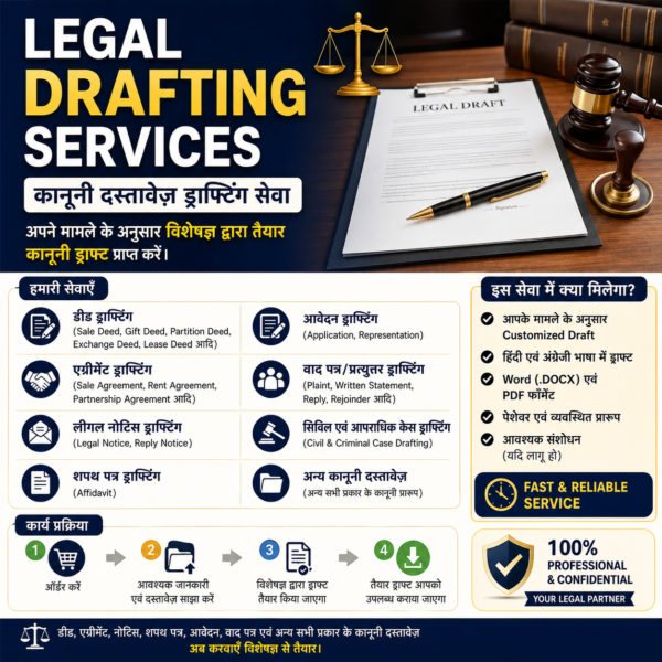 Legal Drafting Services (कानूनी ड्राफ्टिंग सेवा)