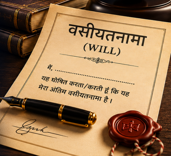 Vasiyat वसीयत का प्रारूप हिंदी form of will in hindi download